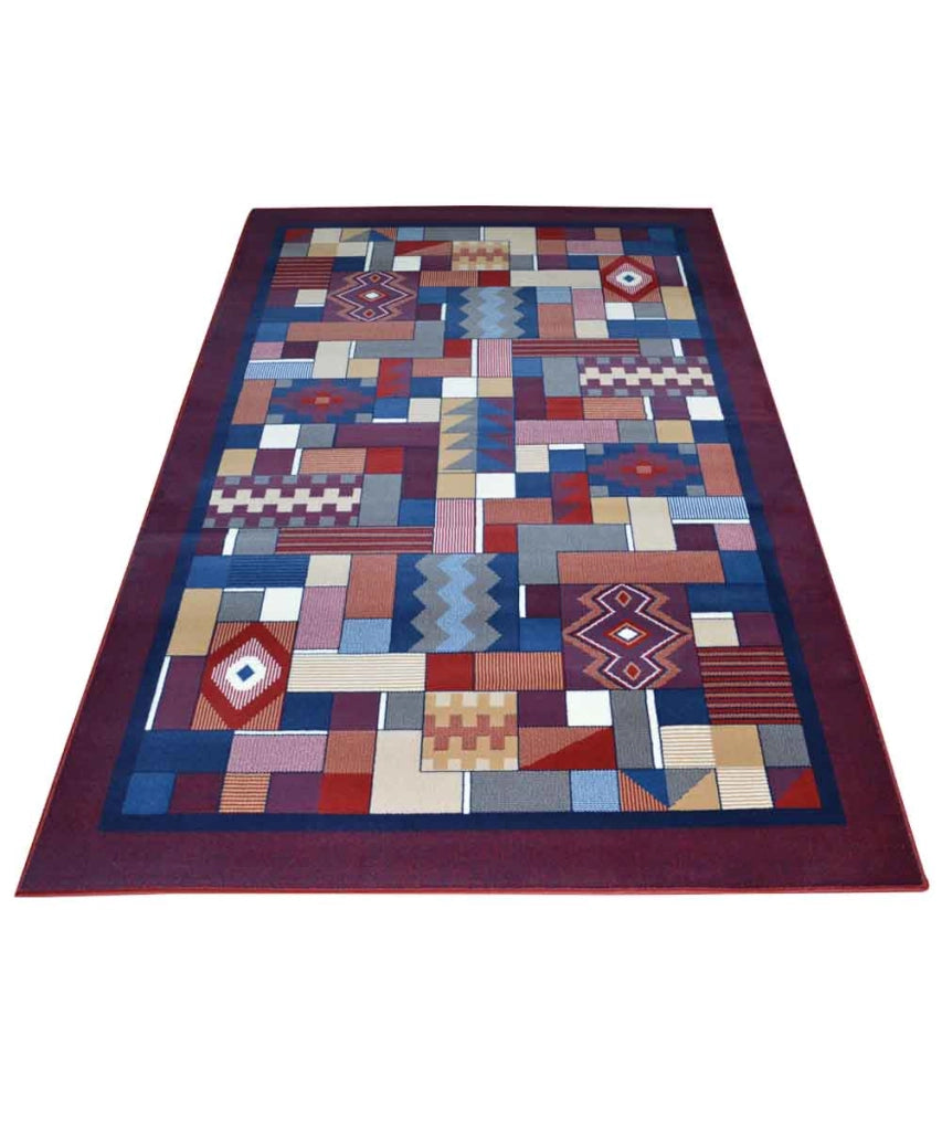 Tappeto passatoia ROYAL GAMMA 2064 ROSSO cm.100x150 arredo salotto disegno moderno geometrico arredo casa