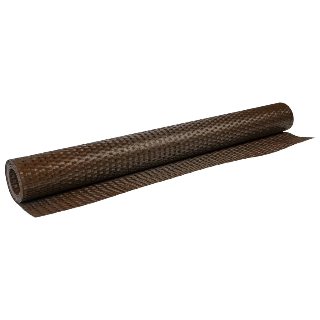 Schermo da balcone | Paravento da Balcone Marrone e Nero 500x100 cm in Polyrattan