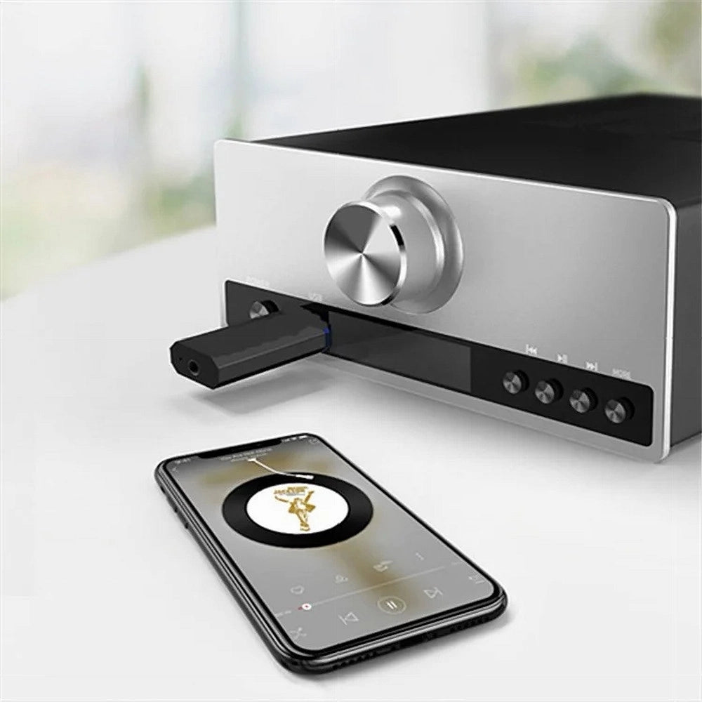 Trade Shop - Adattatore Bt Bluetooth Usb Aux Stereo Trasmissione Segnale Ricevitore Ad-bt005 -