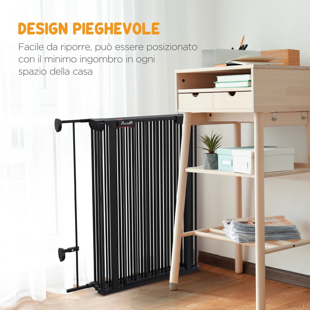 Cancellino per Cani Pieghevole ¨C zephmum ¨C Nero 123x102x90 cm