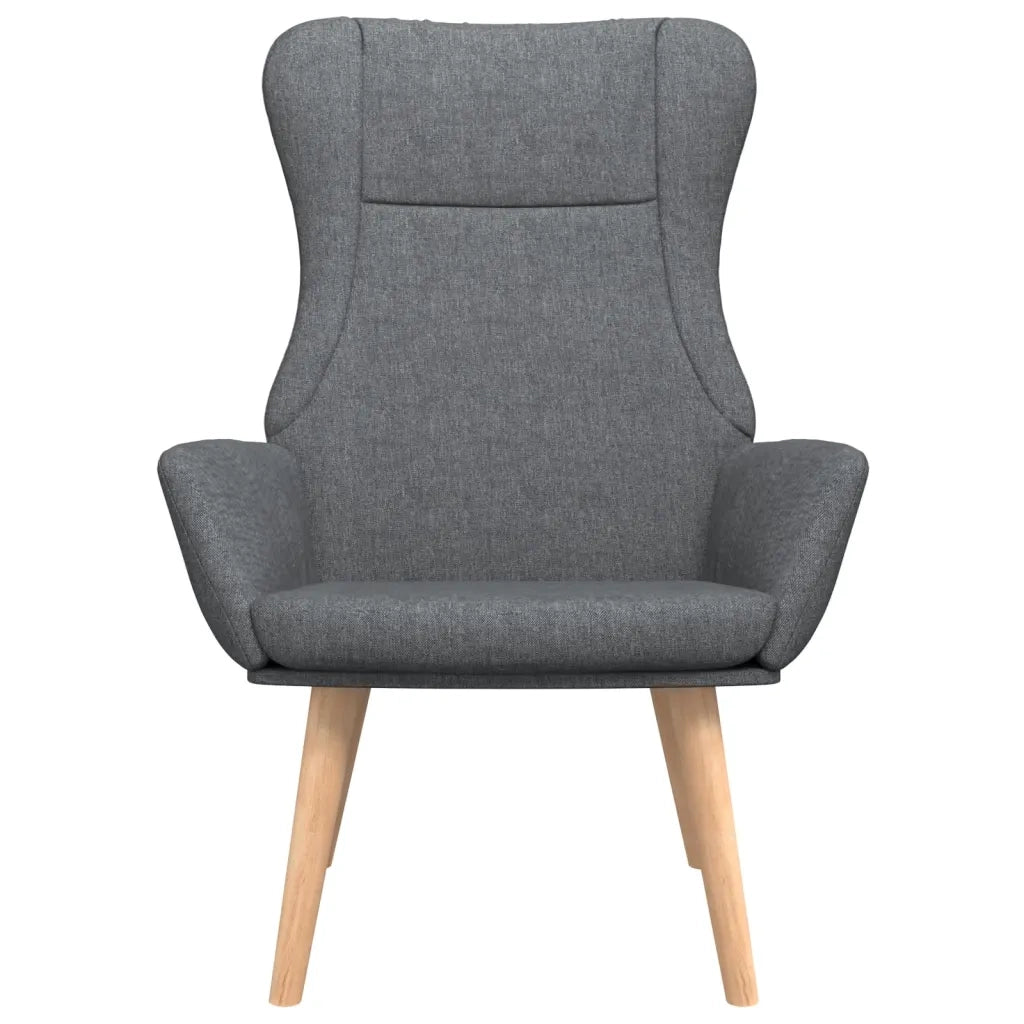 Sedia Relax Grigio Scuro in Tessuto 341395
