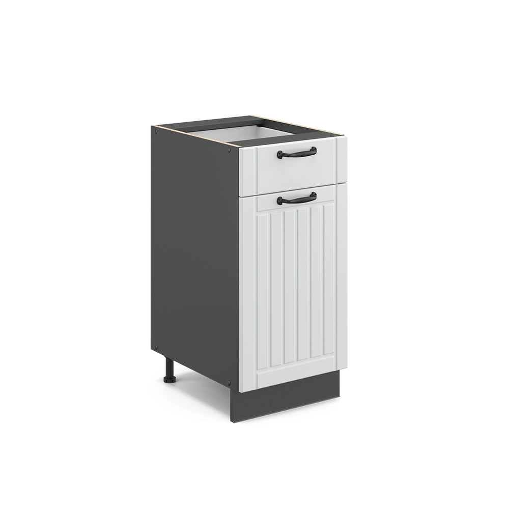 Vicco Mobiletto base per cucina Bianco casa di campagna 40 cm senza piano di lavoro
