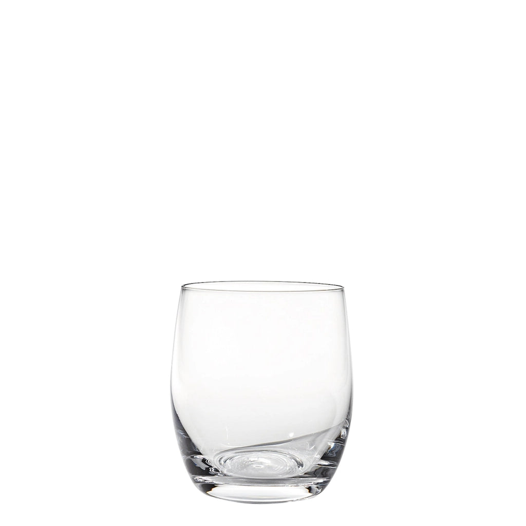 Zafferano Set 6 Tumbler Eventi in vetro soffiato trasparente 33 cl, bicchieri eleganti dal design raffinato per tavola contemporanea e quotidiana
