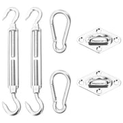 Kit di Fissaggio Vela Parasole 6 pz in Acciaio Inossidabile cod mxl 64602