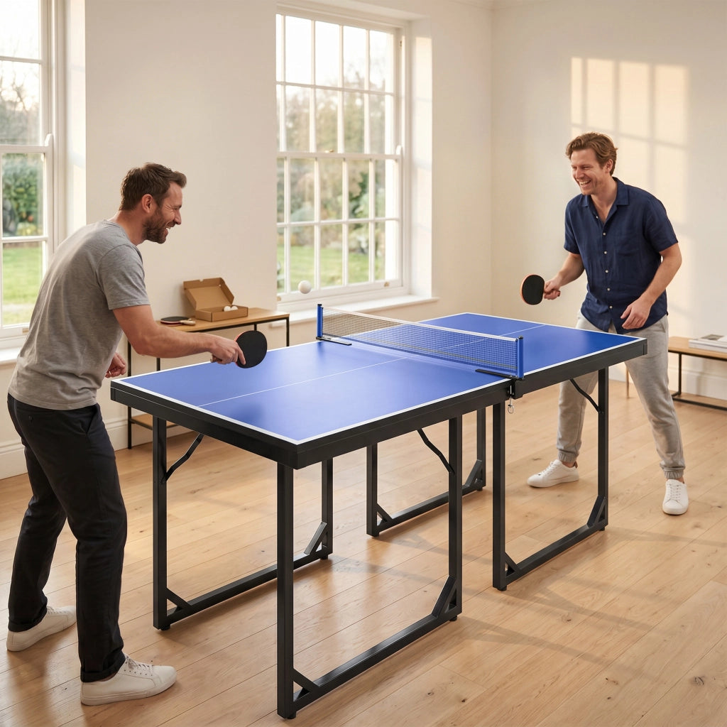 Tavolo da Ping Pong Pieghevole ¨C zephmum ¨C Blu e Viola 182x91 cm