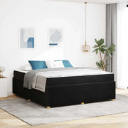 Struttura del letto con materasso Nero 180 x 200 cm Tessuto 3398427