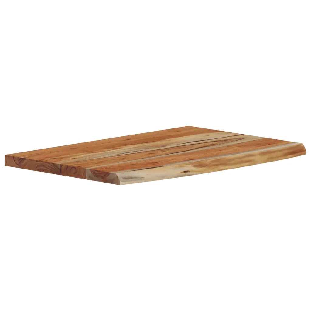 Mensola a Muro 50x30x3,8cm Rettangolare Legno Acacia Bordi Vivi 370283