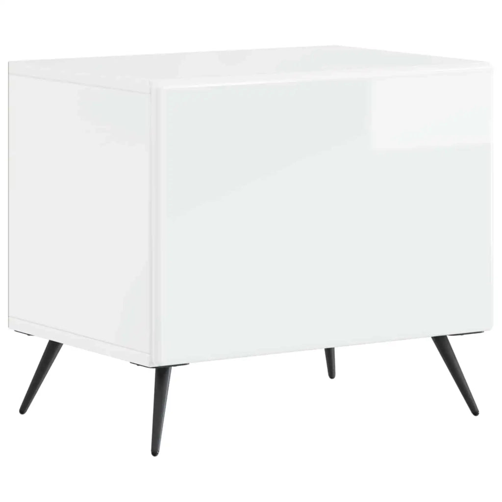 Mobile TV Bianco Lucido Legno ingegnerizzato 897559