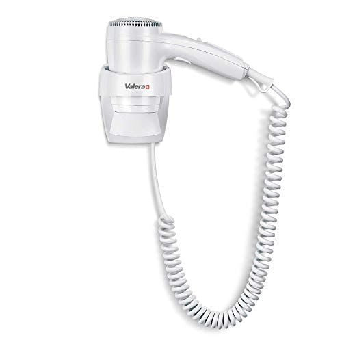 Valera Executive 1200 Asciugacapelli Compatto con Supporto Murale per Alberghi e Strutture Ricettive 1200 Watt Bianco