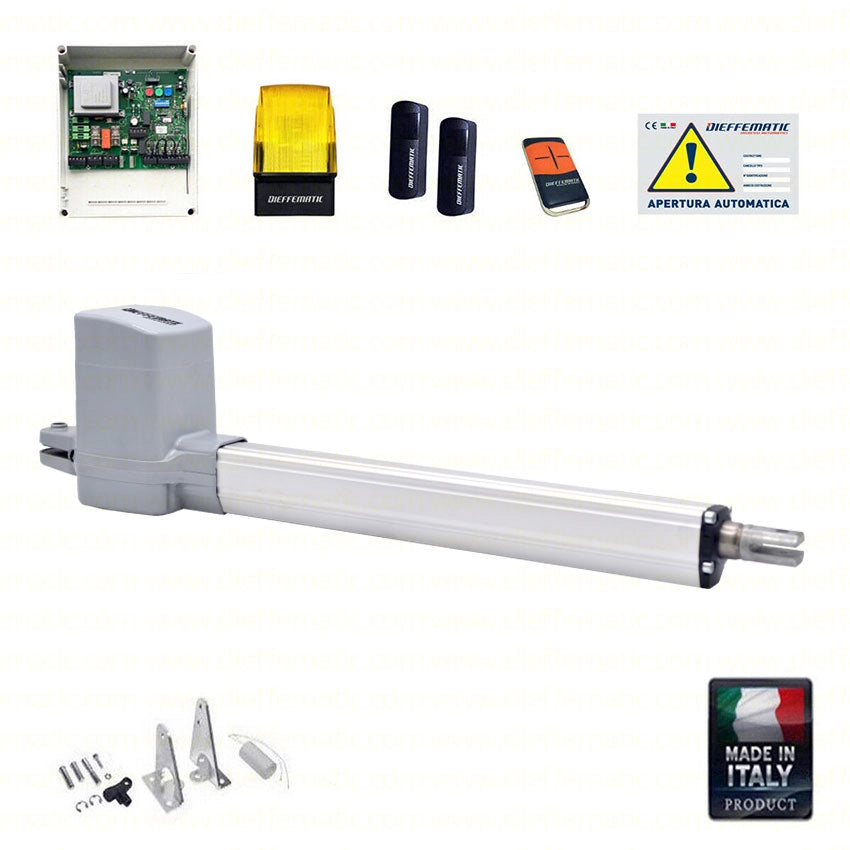 KIT AUTOMAZIONE DIEFFEMATIC BHE UP 500 230V 1 ANTA CANCELLI CANCELLO PROFESSIONALE