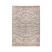 Tappeto moderno Sarai 300 con design zebrato marrone