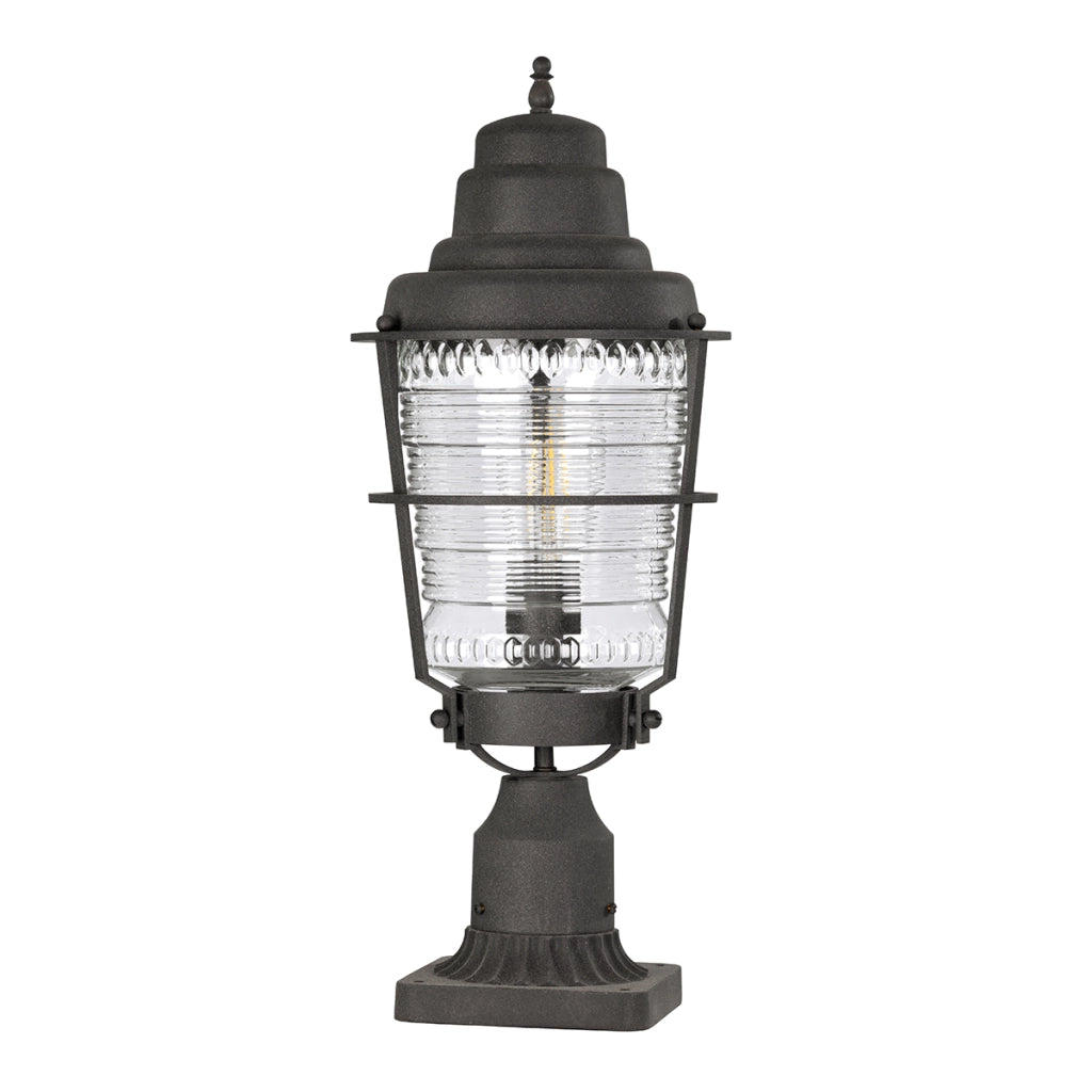 Lampada esterno su basamento zinco anticato E27 60W Quintiesse