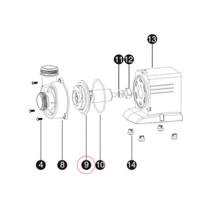 Pezzo di ricambio per pompa per piscine CPP-5000 Rotore preassemblato