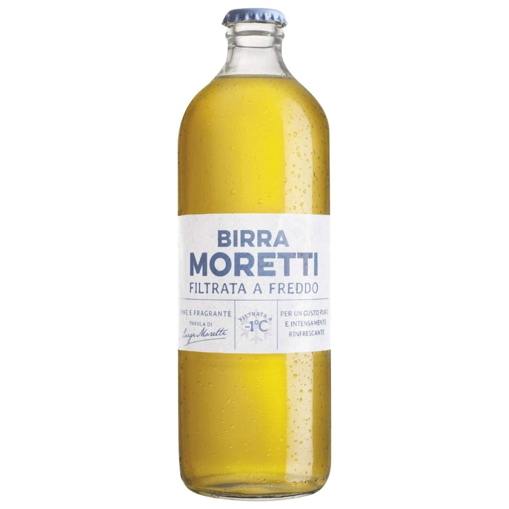 Birra moretti filtrata a freddo 12 bottiglie da 55 cl