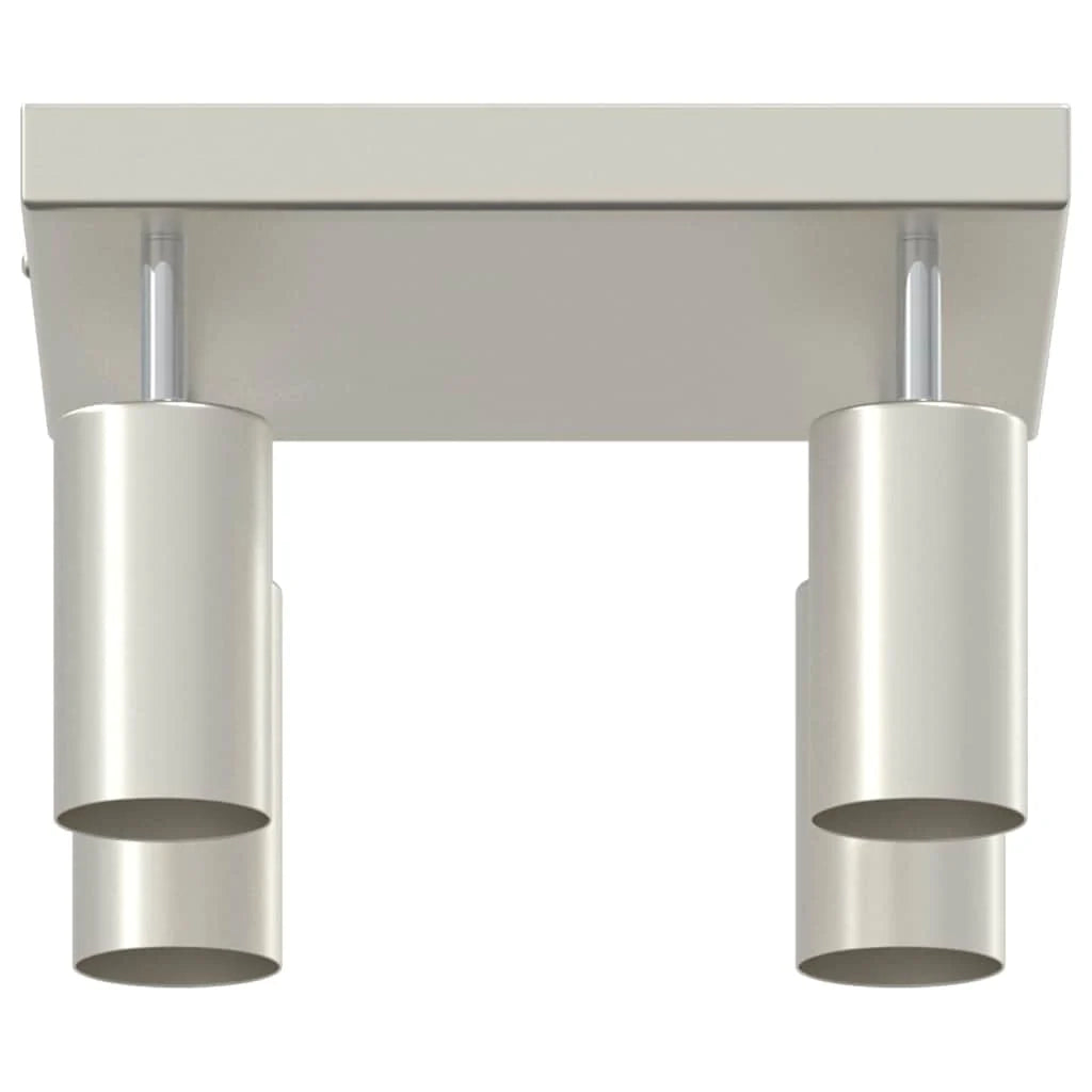 Faretto da soffitto cilindrico moderno orientabile 26 x 26 x 16,5 cm in metallo nichelato 02_0058310