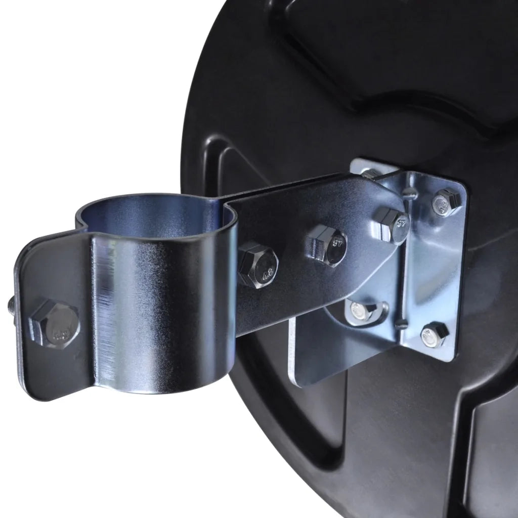 Specchio Traffico Convesso Nero Plastica PC per Esterni 30 cm 141679