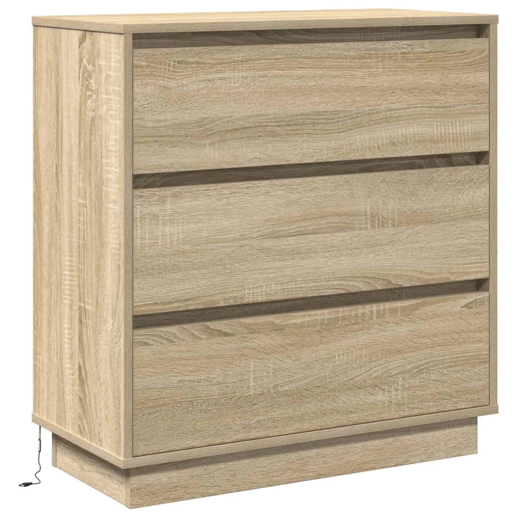 Armadio da Notte con cassetto Rovere Sonoma 71 x 34,5 x 75 cm 869636