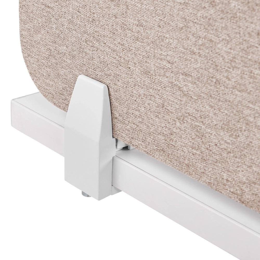 Pannello Divisorio Fonoassorbente per scrivania in PET beige 80 x 40 cm tavolo ufficio