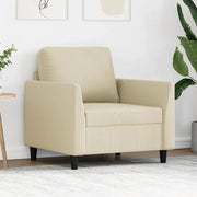 Poltrona-Poltroncina-Divano Sedia Crema 60 cm Velluto 815328