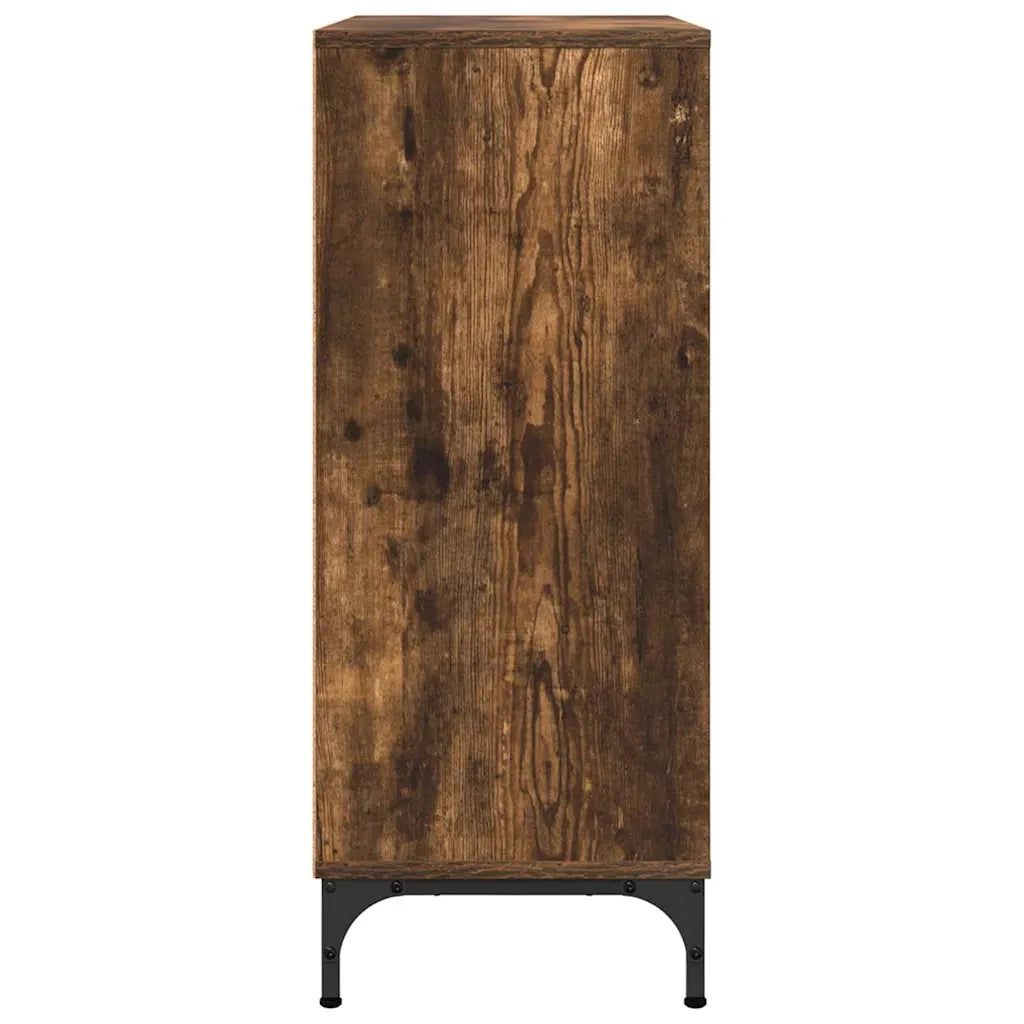 Credenza | Madia | Buffet da pranzo | Armadio da pranzo Rovere fum¨¦ 79,5 x 33 x 82 cm Legno multistrato