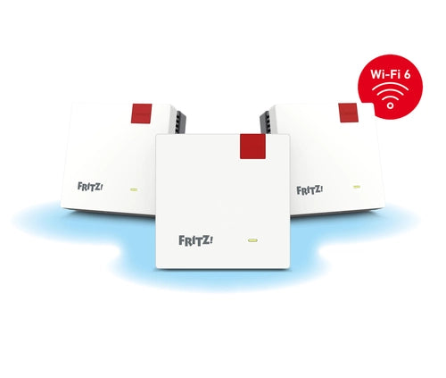 Mesh Set 1600 Dual-band (2.4 GHz/5 GHz) Wi-Fi 6 (802.11ax) Rosso, Bianco 1 Interno