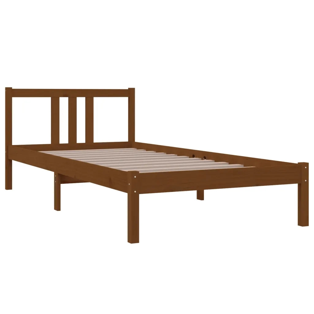 Giroletto senza Materasso-Struttura Letto Ambra Legno Massello Pino 90x200 cm 539826