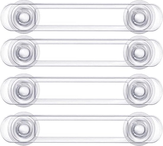 Kit di sicurezza per bambini, 4-pack, slot per cassetti, transparante, 11,3 cm