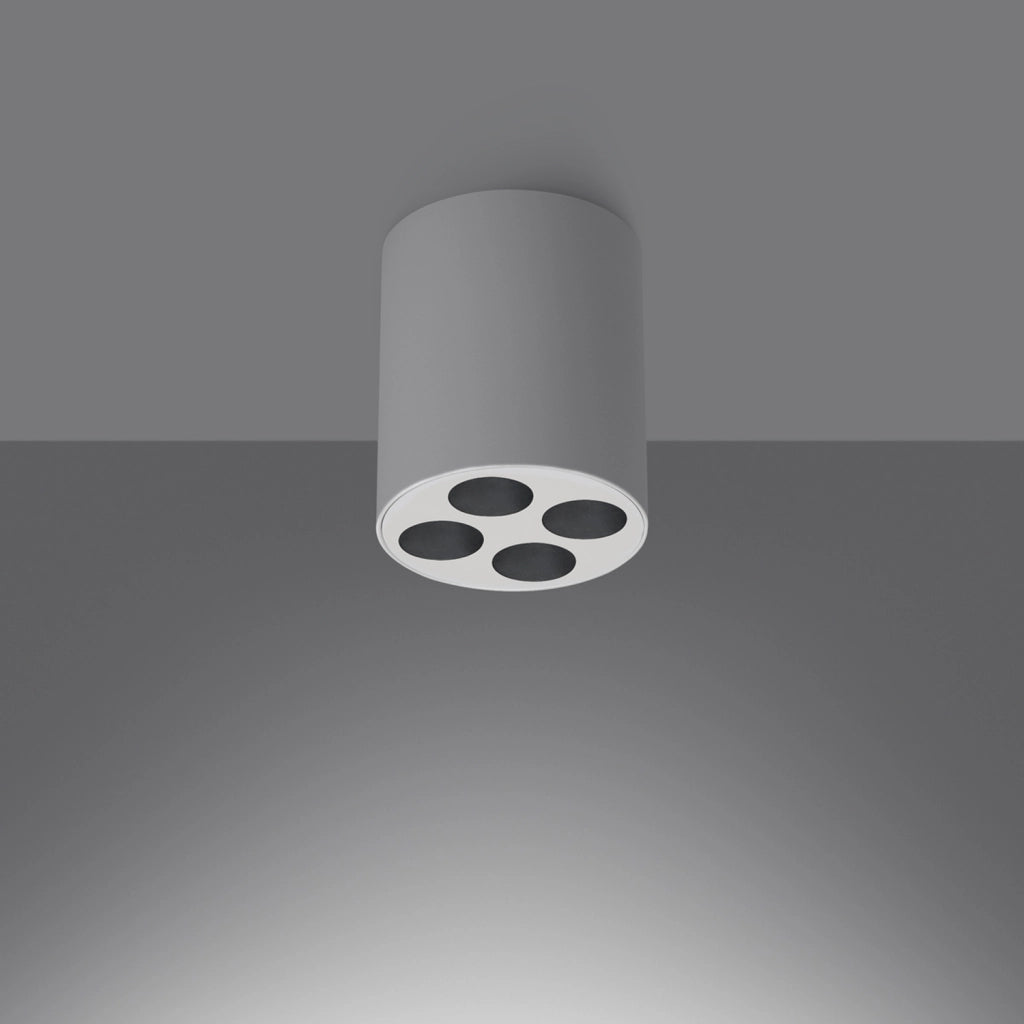 Spot soffitto tubo bianco tondo LED 9W 4000K Pure Lume