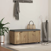 Panca per scarpe con cuscino Rovere Artigianale 906113