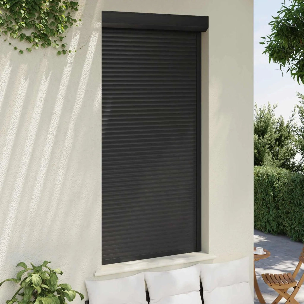 Persiana a rullo Antracite 110 x 220 cm Alluminio e poliuretano