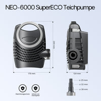 CPF-30000 SET 60000l 55W UVC NEO6000 Pompe Tubo Set per Laghetti