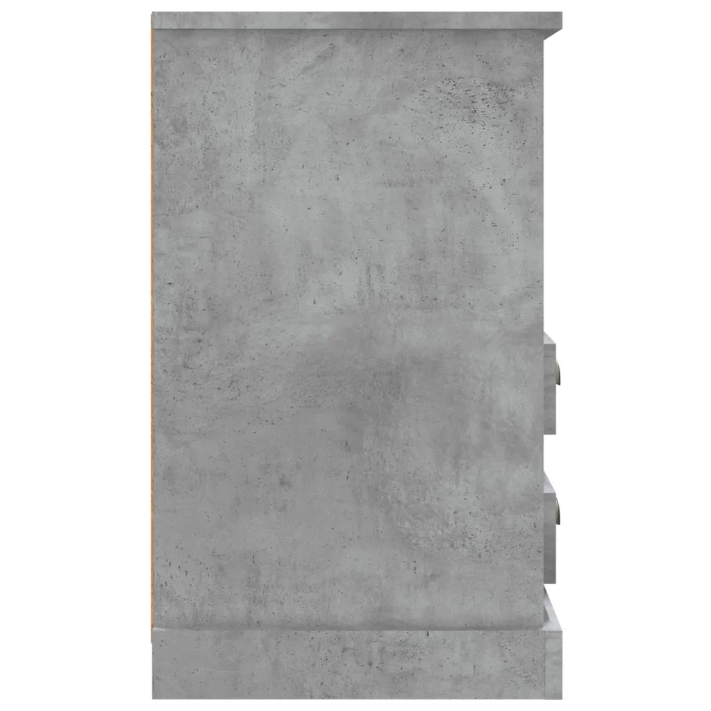 Comodino-Tavolino da notte Grigio Cemento 43x36x60 cm