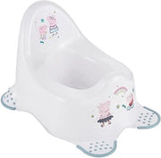 Plastica per bambini con superficie antiscivolo e protezione dagli schizzi, bianca, per età 1,5-3 anni, cod. Wit-1