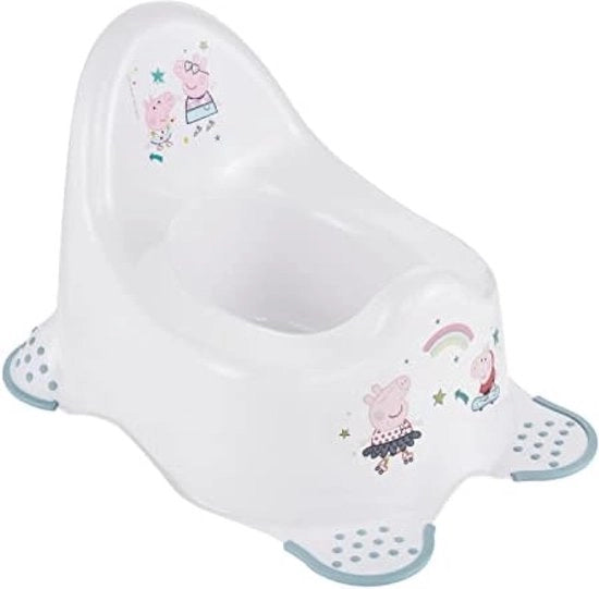 Plastica per bambini con superficie antiscivolo e protezione dagli schizzi, bianca, per età 1,5-3 anni, cod. Wit-1