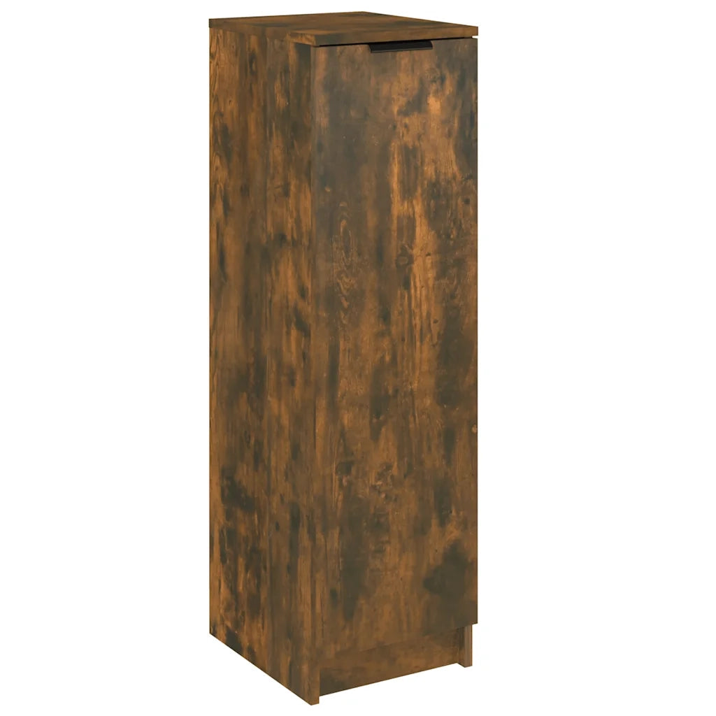Scarpiera-Scaffale per scarpe Rovere Fumo 30x35x100 cm in Legno Multistrato