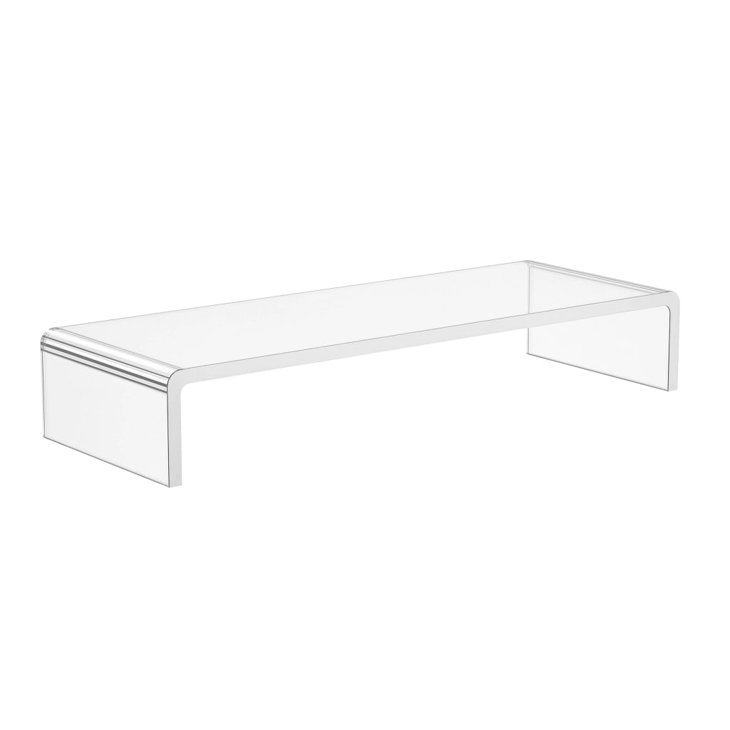 Supporto per Monitor in Acrilico, 53?x 19?x 9?cm, Trasparente