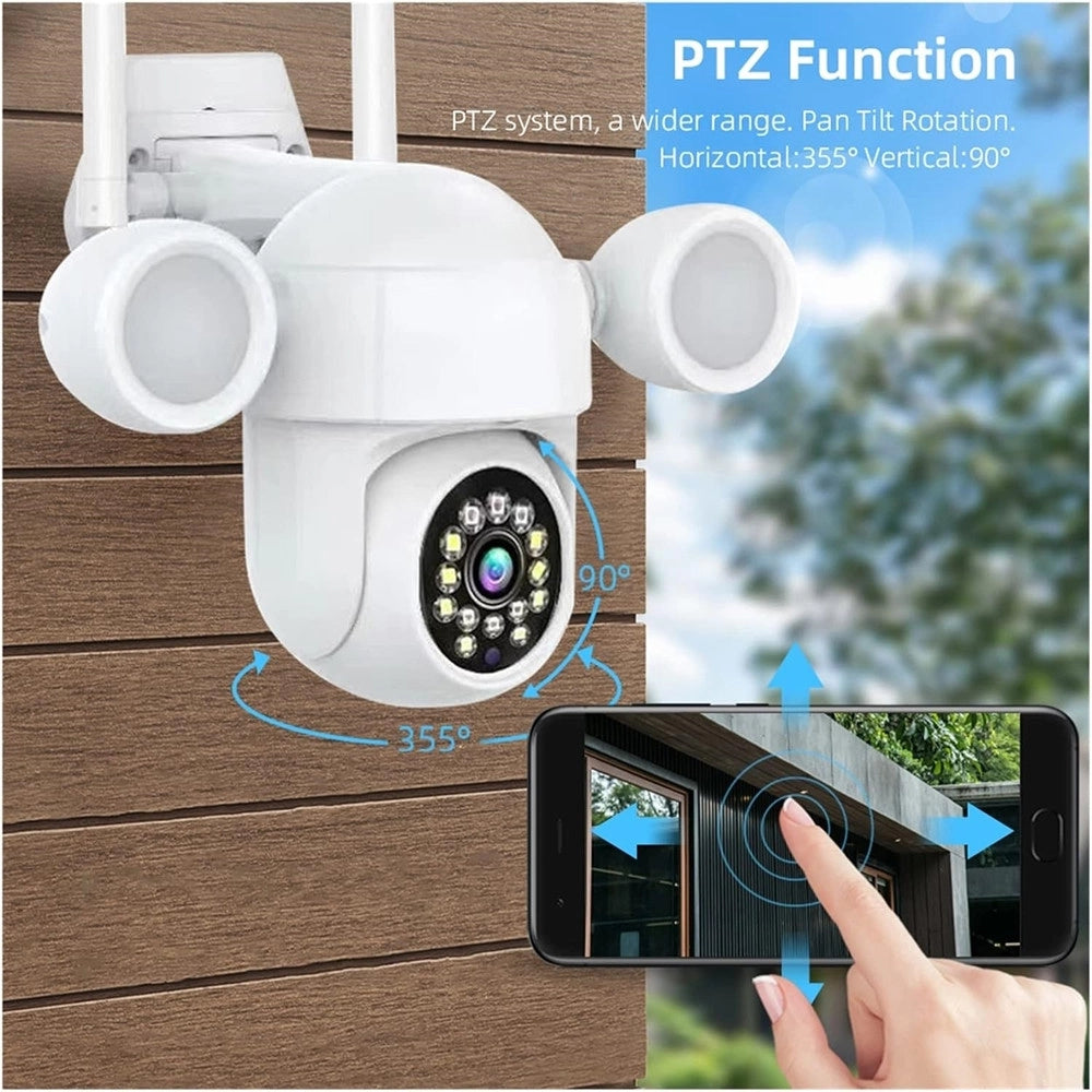 Trade Shop - Telecamera Ptz Wifi 4k Hdr Di Sicurezza Videosorveglianza Intelligente Visione Notturna -