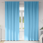 Tende Blackout con Anelli 2 pcs Blu Chiaro 260 x 140 cm 4107437