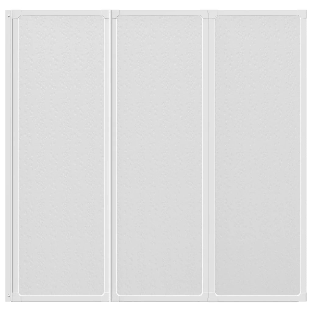 Doccia da bagno a parete 117 x 120 cm 3 Pannelli pieghevoli cod mxl 53964