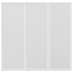 Doccia da bagno a parete 117 x 120 cm 3 Pannelli pieghevoli cod mxl 53964