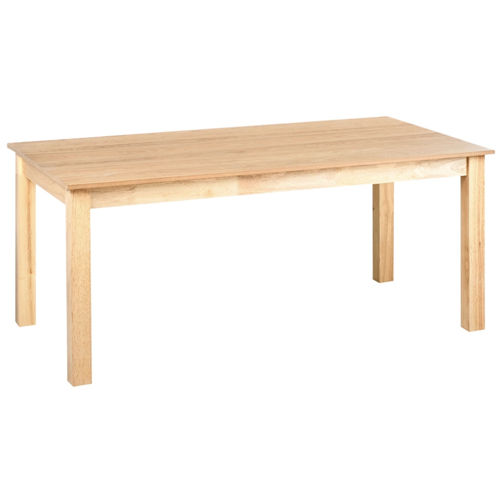 Tavolo da pranzo allungabile in legno di frassino chiaro impiallacciato MDF 180/280 x 100 cm Gambe in legno Piano rettangolare  Finitura naturale