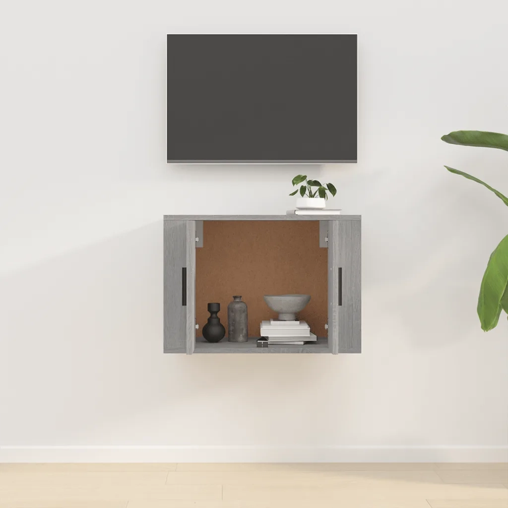 Mobile Porta TV a Parete Grigio Sonoma 57x34,5x40 cm 816622