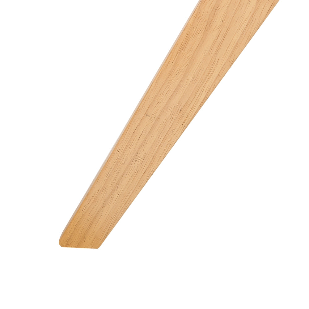 Tavolino Legno chiaro Piano in vetro temperato Gambe in legno di gomma ø 45 cm Tavolino rotondo Soggiorno moderno