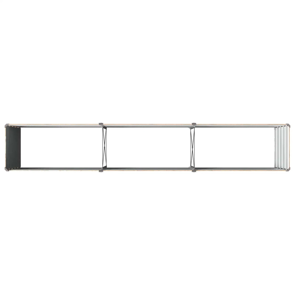 Letto rialzato da giardino Marrone legno 240 x 40 x 55 cm 8006251