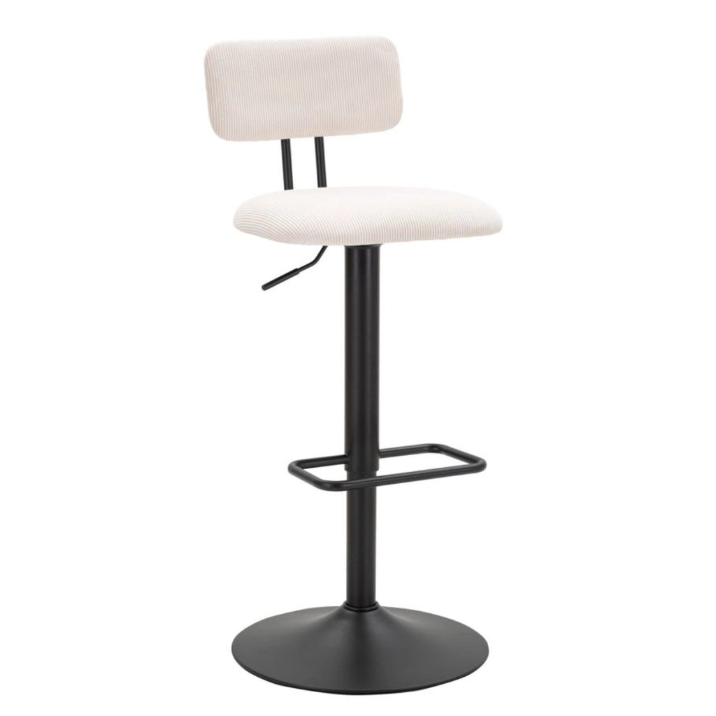 Set di 2 Sgabelli Alti VKH446, Bianco, Metallo, 41x47,5x85 cm