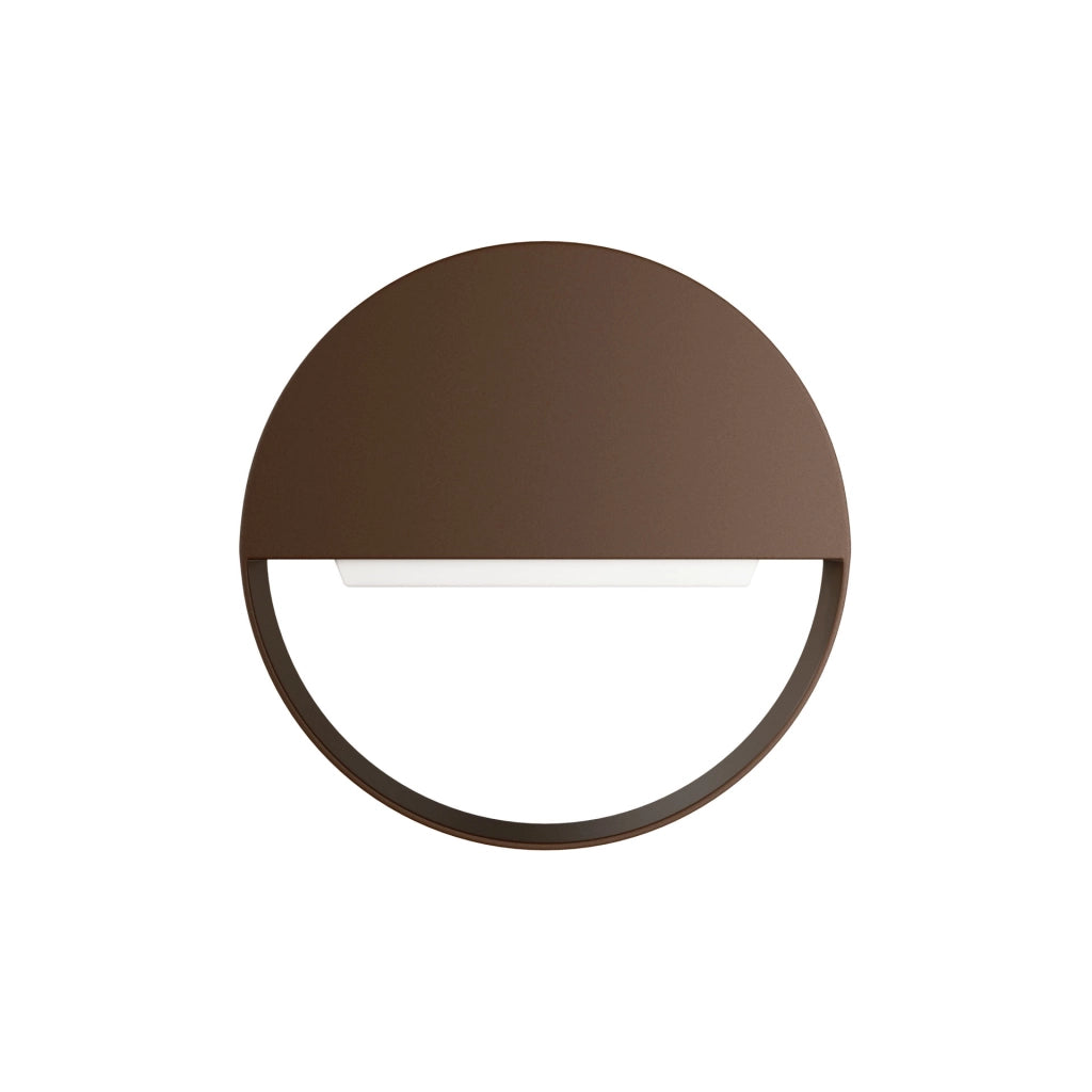 Clos Wall 8 120 Applique LED da esterno 8W Switch CCT 3000K/4000K/5000K Corten Texturizzato - Segnapasso Beneito & Faure