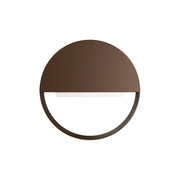 Clos Wall 8 120 Applique LED da esterno 8W Switch CCT 3000K/4000K/5000K Corten Texturizzato - Segnapasso Beneito & Faure