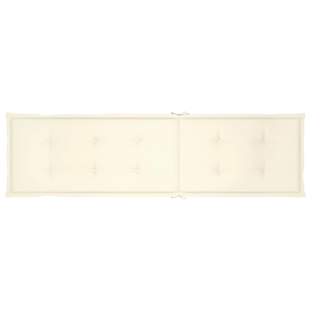 Lettino prendisole sedia a sdraio lettino prendisole letto da giardino mobili da esterno per patio con poggiapiedi e cuscino legno massello di acacia 02_0012584