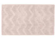 Tappeto Casa Bagno Morbido In Tinta Unita Zig Zag Modello ZigZagaria - 50x80 - Rosa
