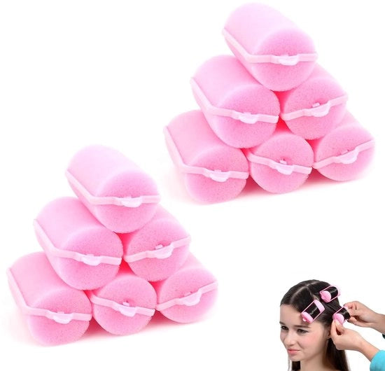 Set di Spazzole a Spirale da 12 - Spugne/Rulli di Schiuma - Senza Dolori - Per Donne/Bambini - Sostenibile - Ideale per Volume e Bellezze - Spazzole per Capelli